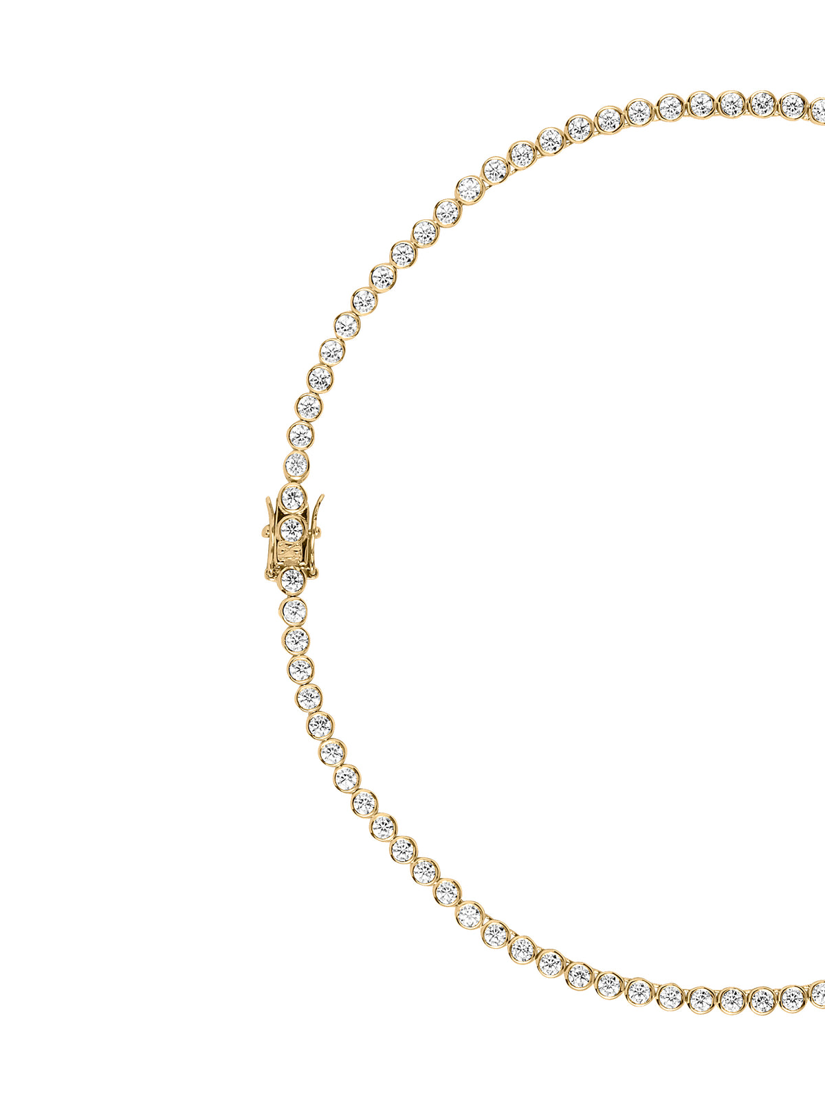 JAMES BEZEL RIVIÈRE NECKLACE IN MOISSANITE