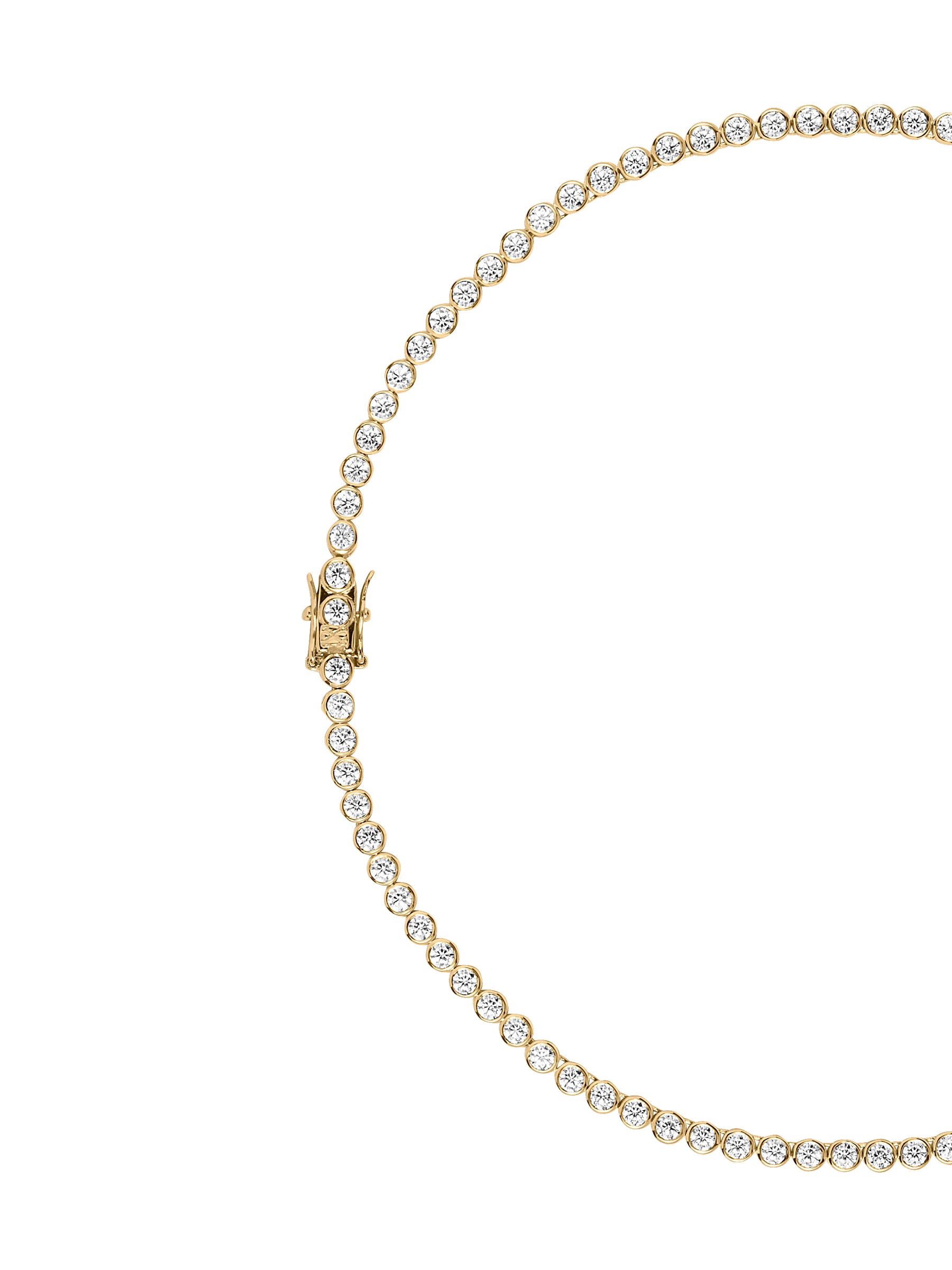 JAMES BEZEL RIVIÈRE NECKLACE IN MOISSANITE