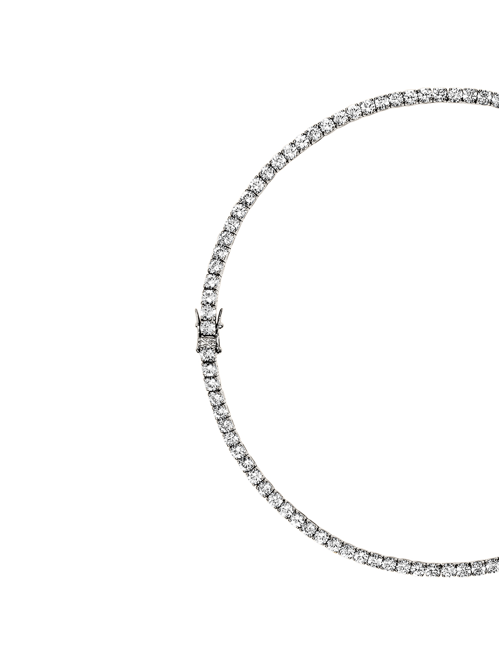 KATE RIVIÈRE NECKLACE IN 3.75MM LAB WHITE SAPPHIRE