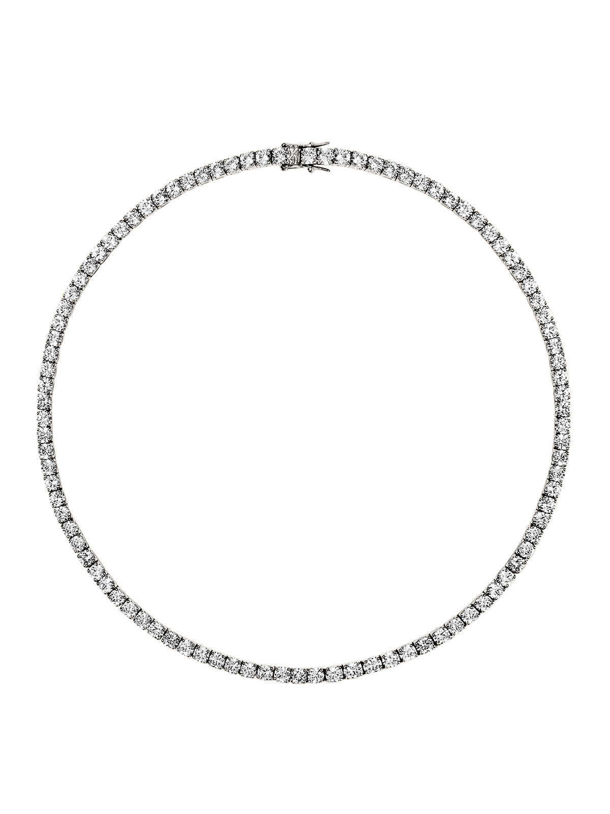 KATE RIVIÈRE NECKLACE IN 3.75MM LAB WHITE SAPPHIRE