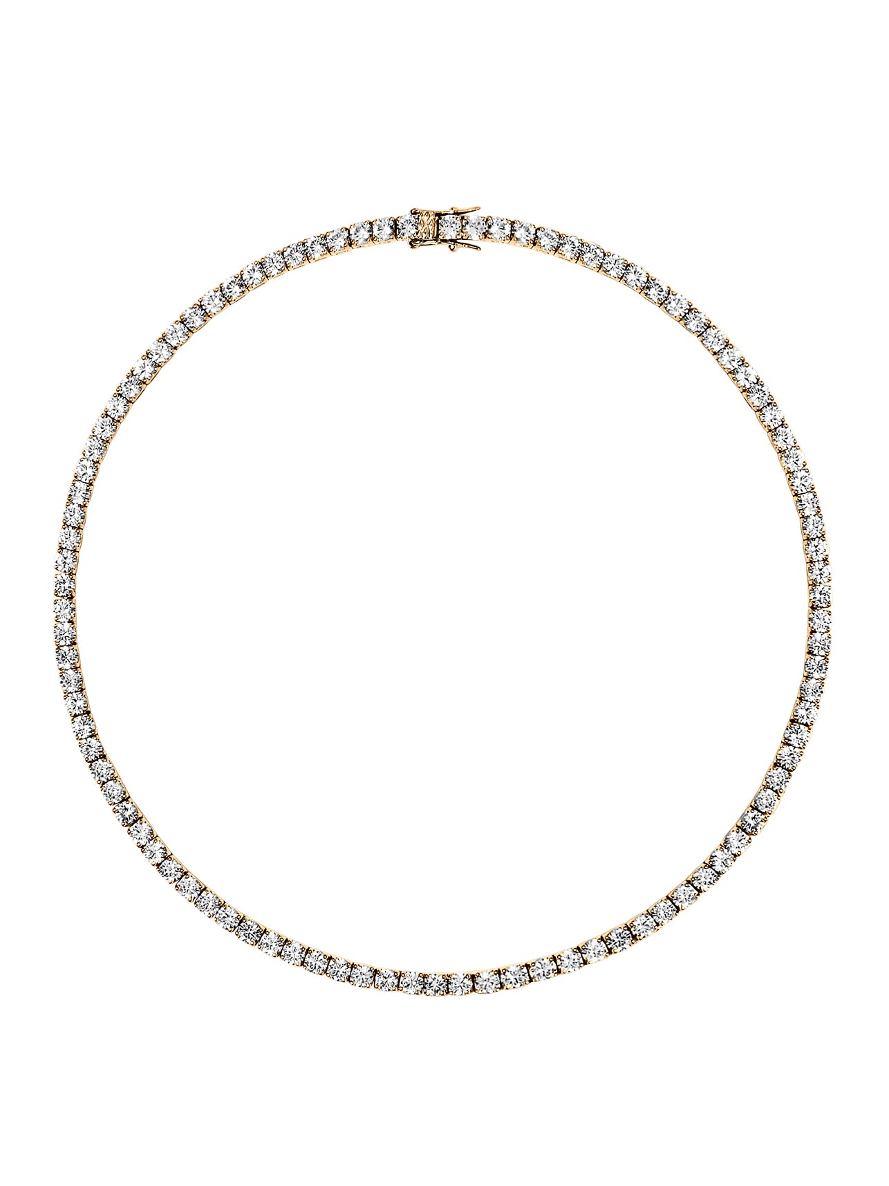KATE RIVIÈRE NECKLACE IN 3.75MM LAB WHITE SAPPHIRE