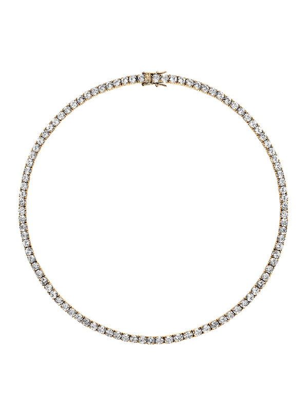 KATE RIVIÈRE NECKLACE IN 3.75MM LAB WHITE SAPPHIRE