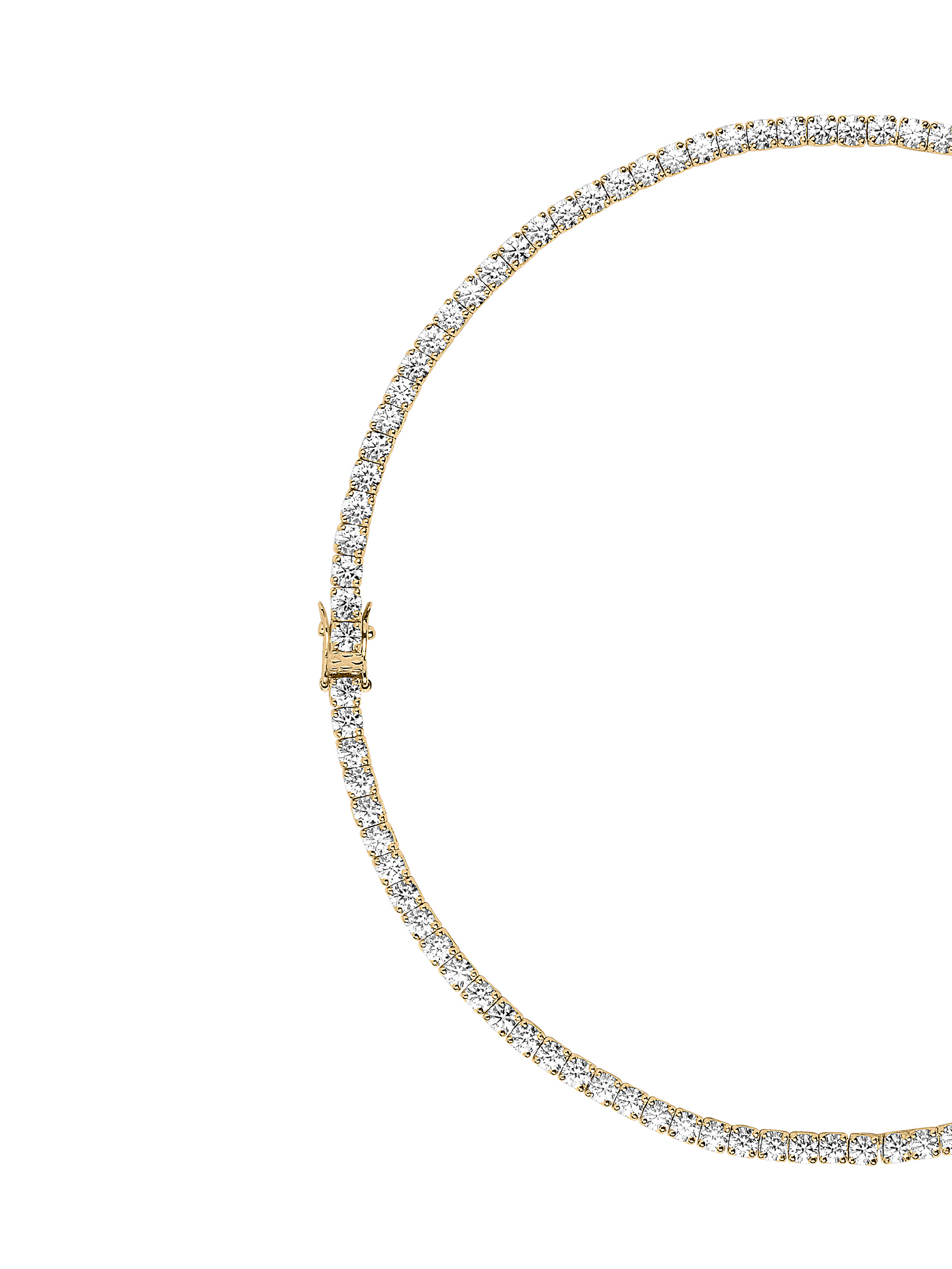 KATE RIVIÈRE NECKLACE IN 3.75MM MOISSANITE, 18K GOLD VERMEIL