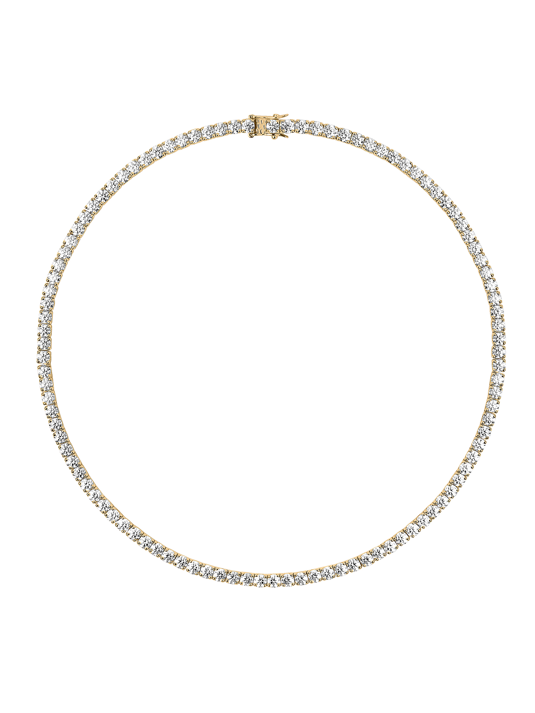 KATE RIVIÈRE NECKLACE IN 3.75MM MOISSANITE, 18K GOLD VERMEIL