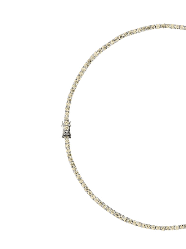 MOSS RIVIÈRE NECKLACE IN 3MM HONEY MOISSANITE