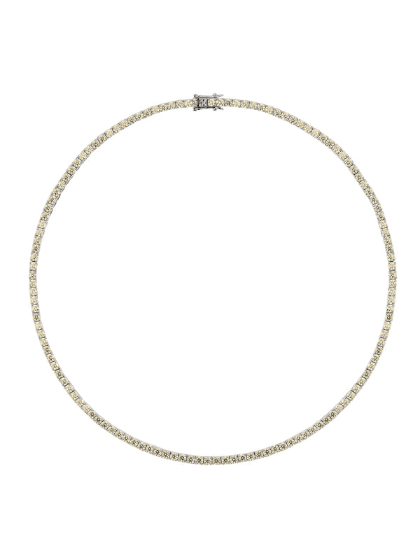 MOSS RIVIÈRE NECKLACE IN 3MM HONEY MOISSANITE