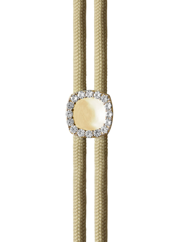 JAMES BEZEL KHAKI PARACORD BRACELET, GOLD
