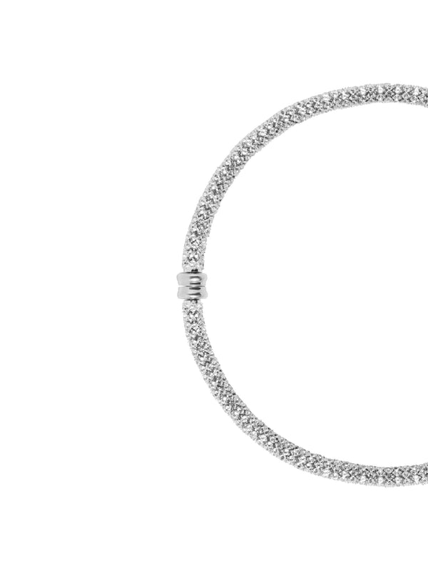 CELESTE NECKLACE, LAB WHITE SAPPHIRE, SILVER
