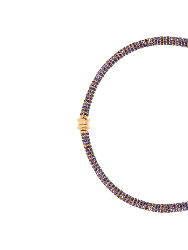 CELESTE NECKLACE, LAB BLUE SAPPHIRE, GOLD