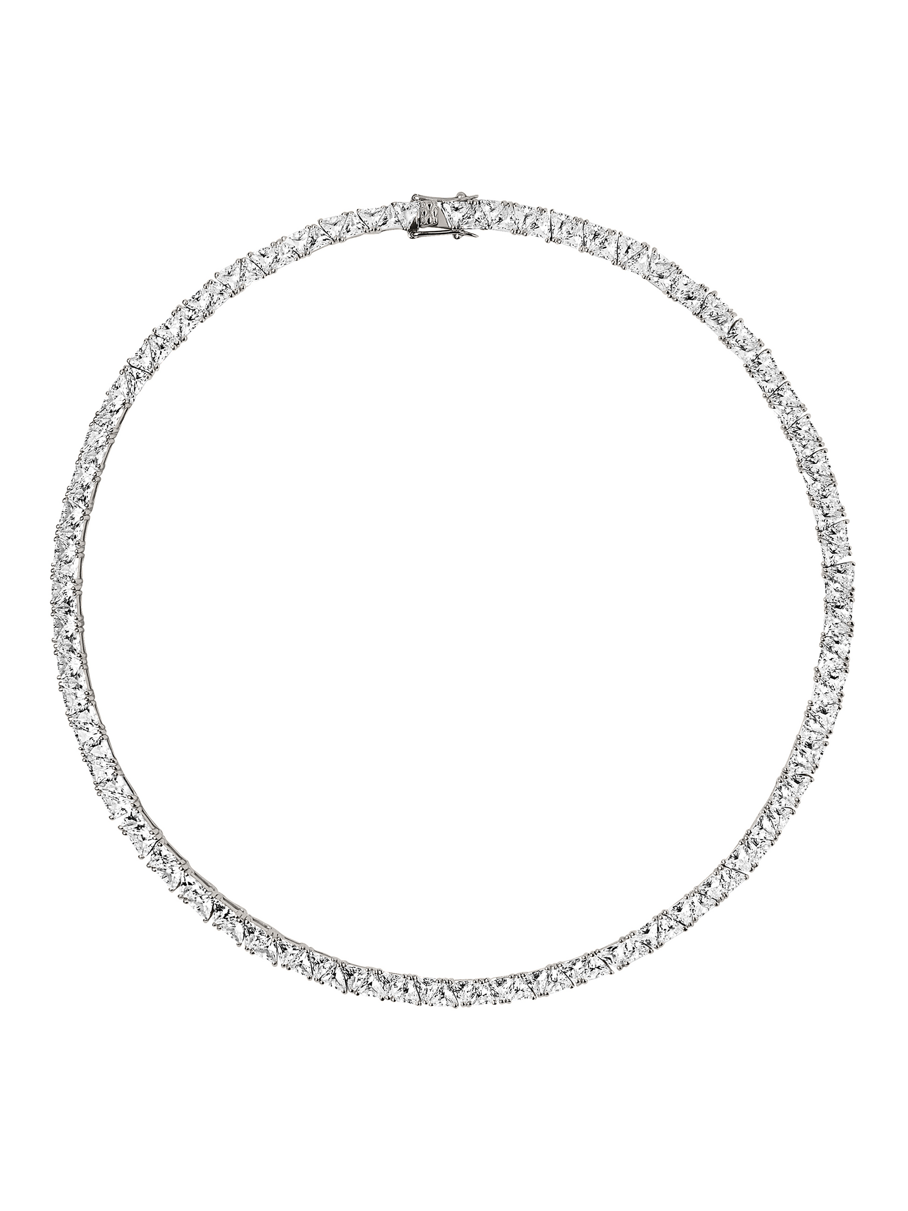 THEODORA RIVIÈRE NECKLACE IN MOISSANITE, STERLING SILVER