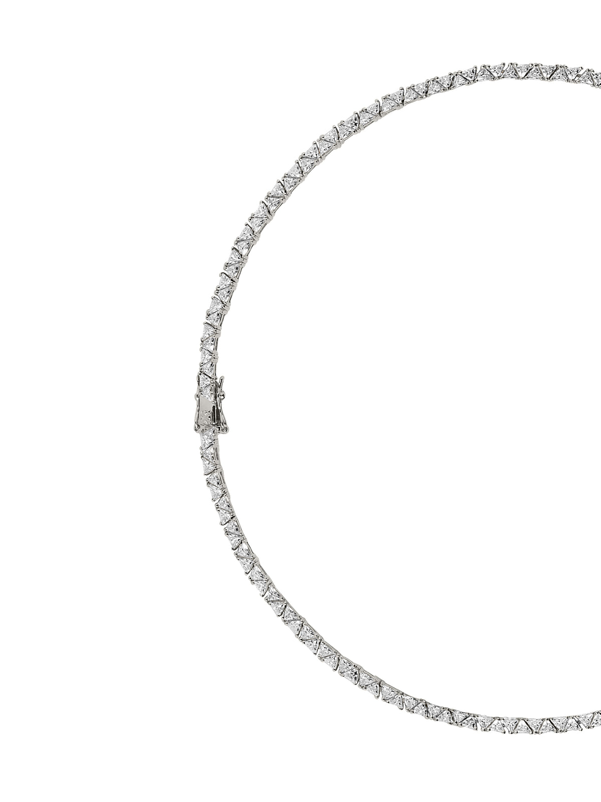 PETITE THEODORA RIVIÈRE NECKLACE IN MOISSANITE, STERLING SILVER