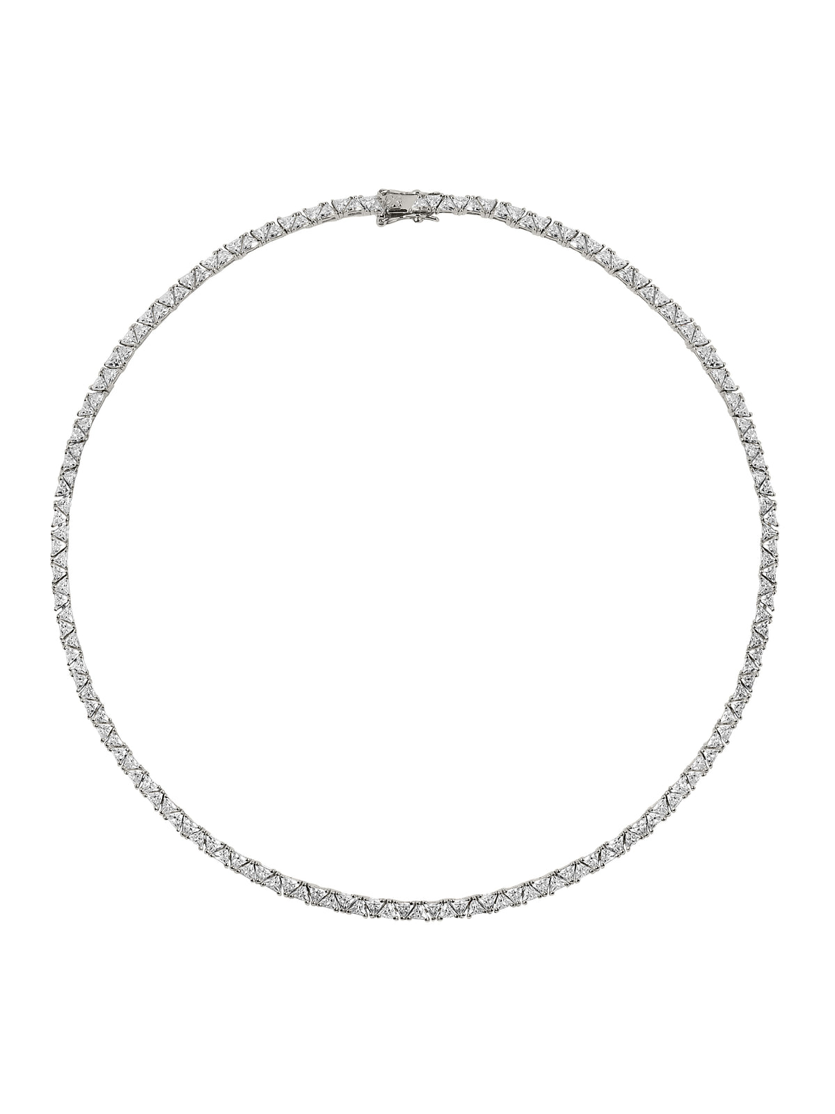 PETITE THEODORA RIVIÈRE NECKLACE IN MOISSANITE, STERLING SILVER