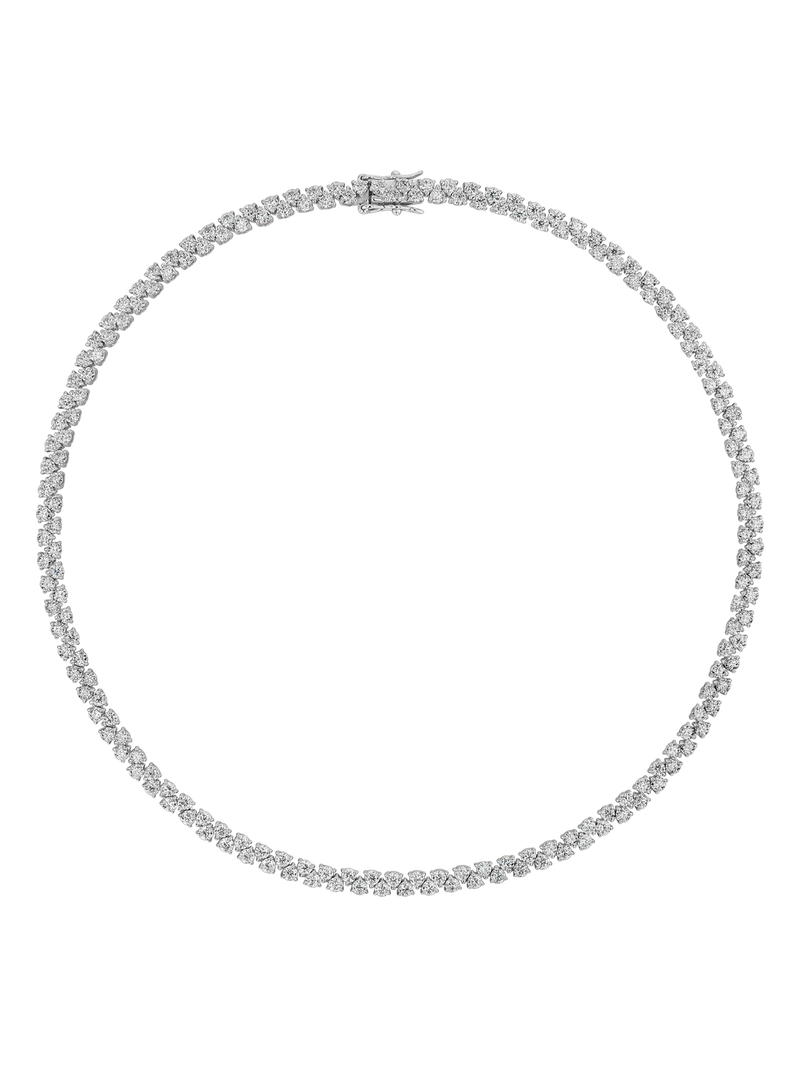 ROMY RIVIÈRE NECKLACE IN MOISSANITE, STERLING SILVER