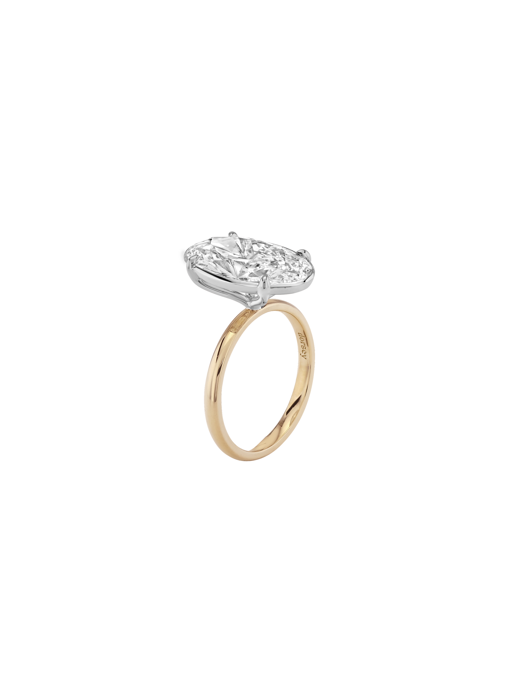 14K ELLIS OVAL-CUT SOLITAIRE RING IN LAB DIAMOND