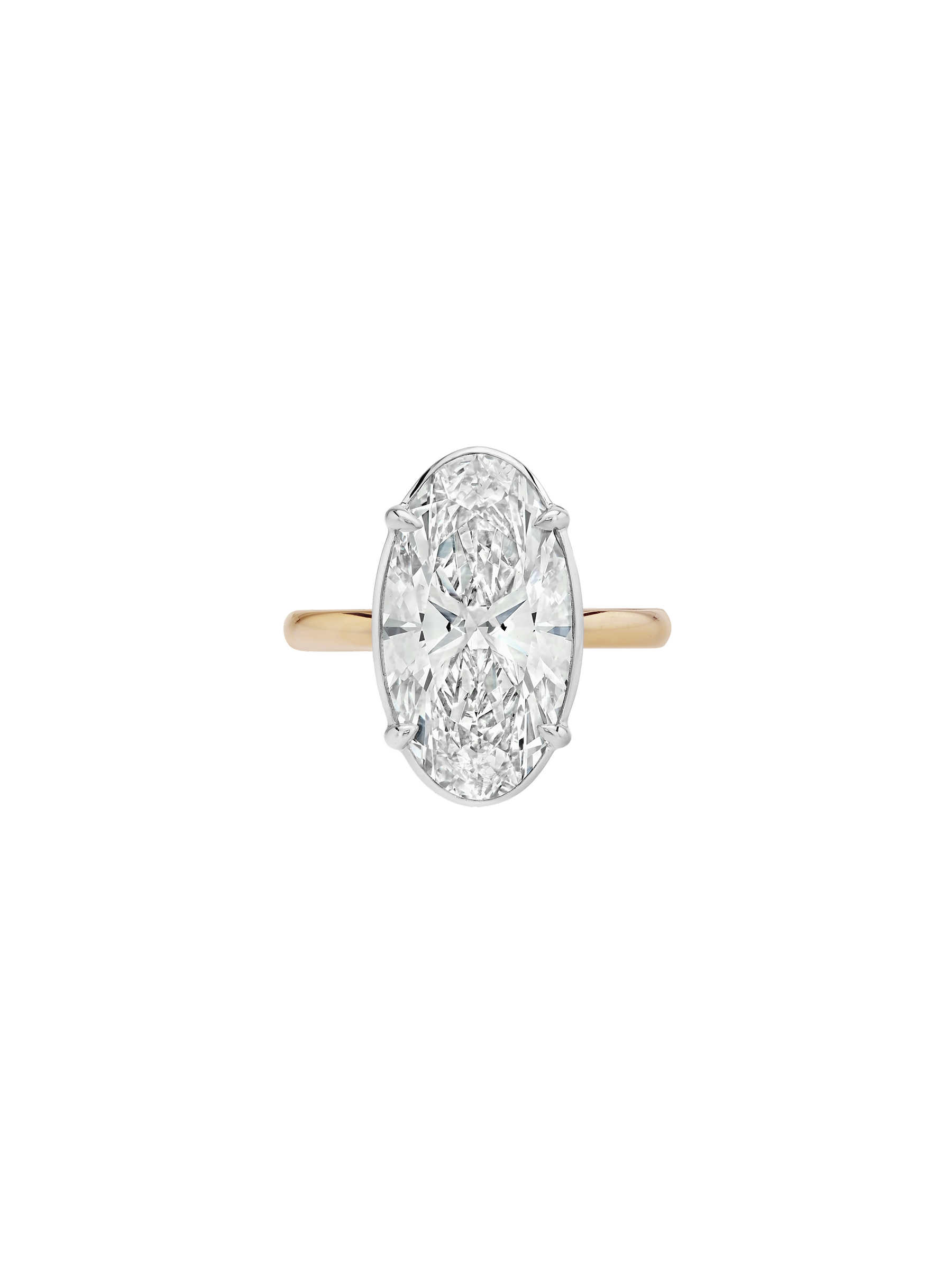 14K ELLIS OVAL-CUT SOLITAIRE RING IN LAB DIAMOND
