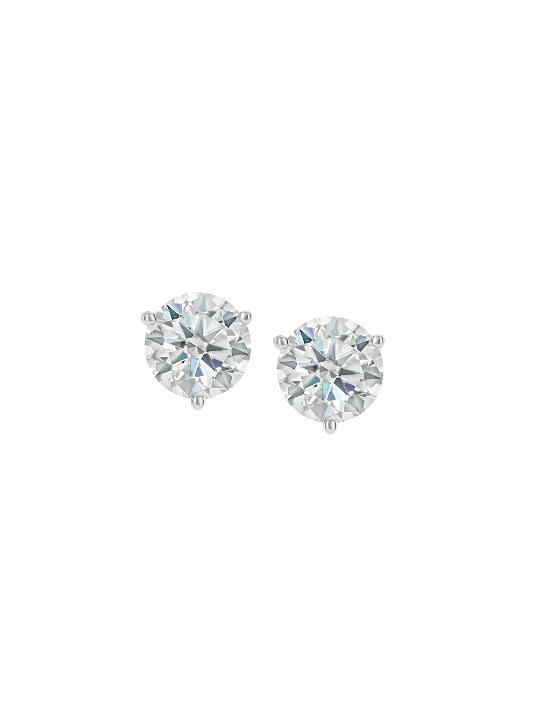 OVERSIZED MARTINI STUD EARRINGS IN MOISSANITE, STERLING SILVER