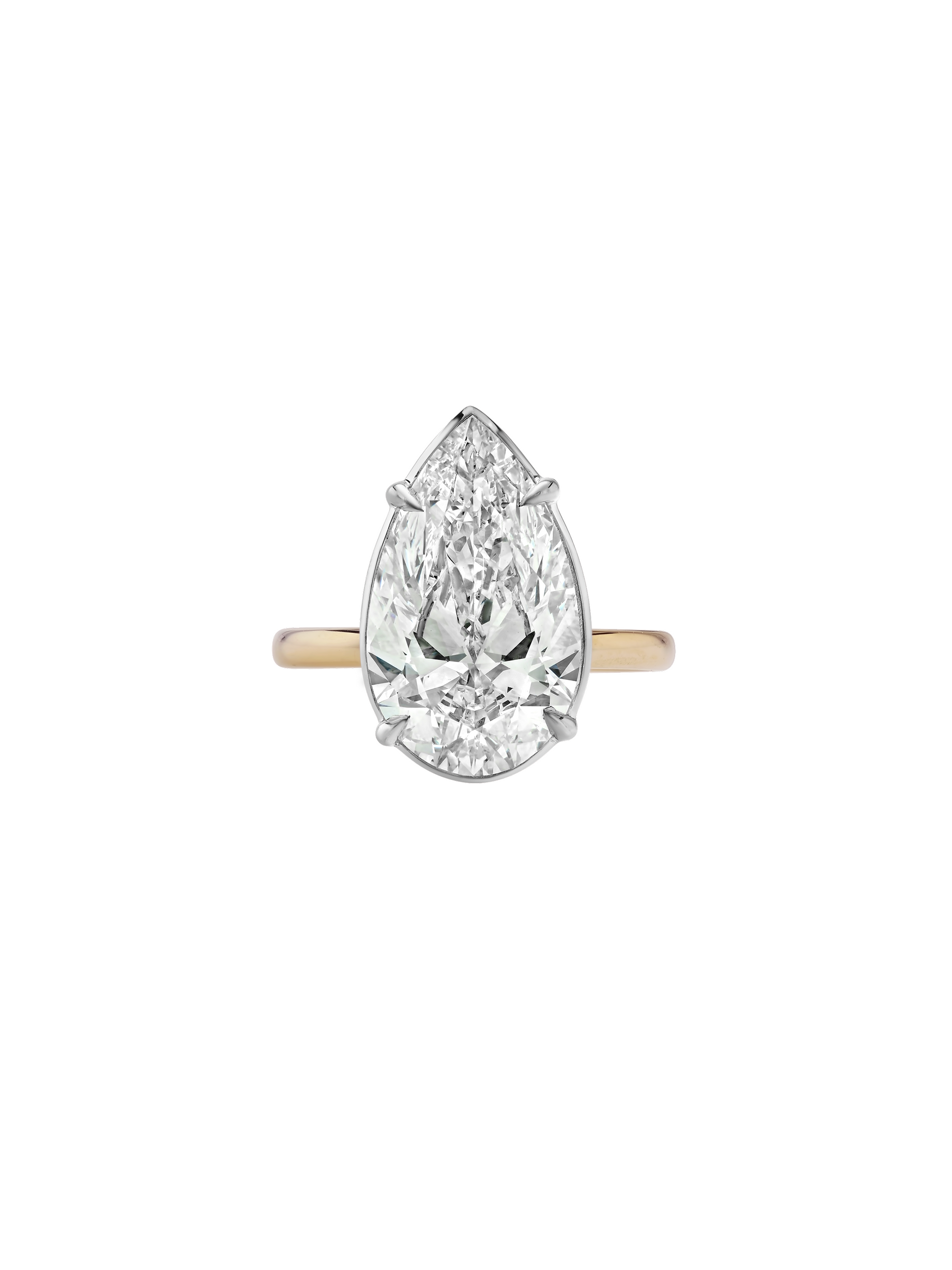 14K ELLIS PEAR-CUT SOLITAIRE RING IN LAB DIAMOND