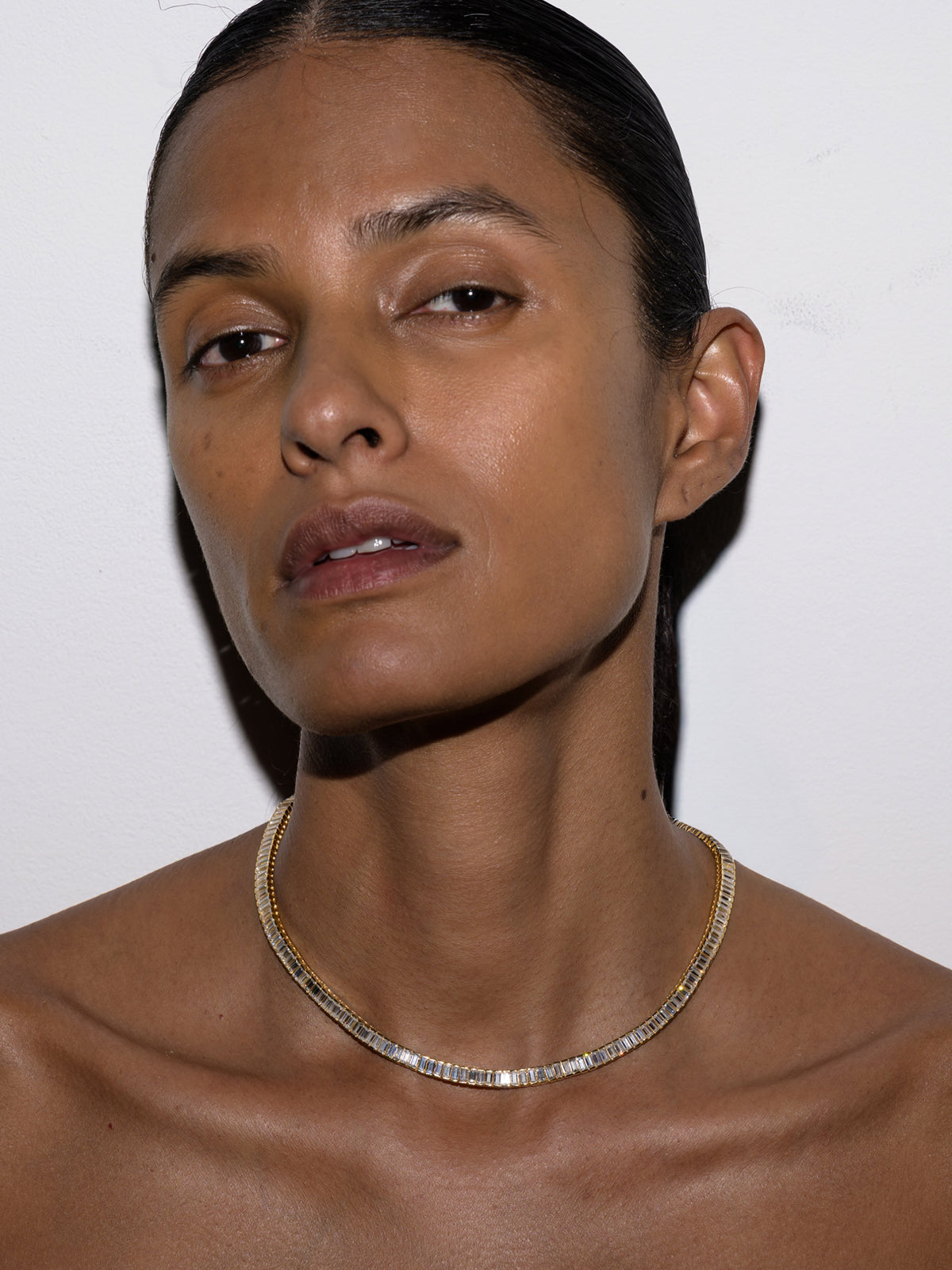PETITE BESSETTE RIVIÈRE NECKLACE IN MOISSANITE
