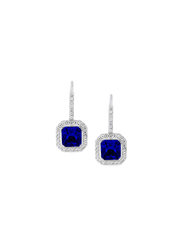 PHILIPPA, LAB BLUE SAPPHIRE DROP EARRINGS
