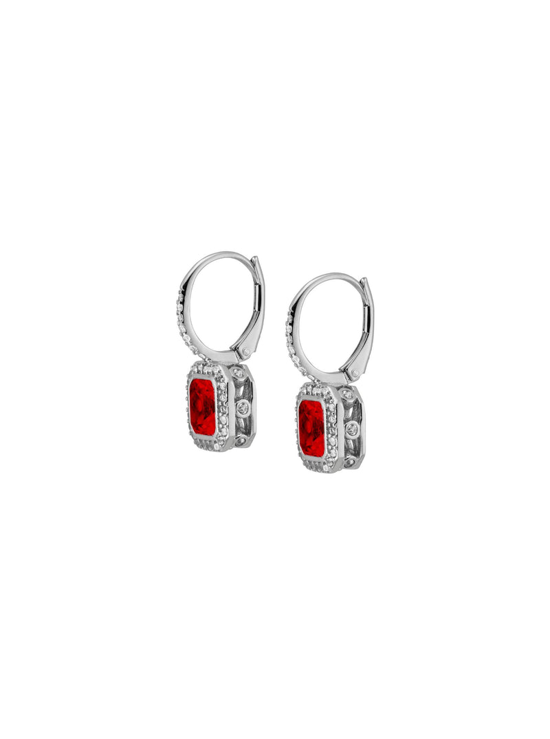 PHILIPPA, LAB-GROWN RED SAPPHIRE DROP EARRINGS