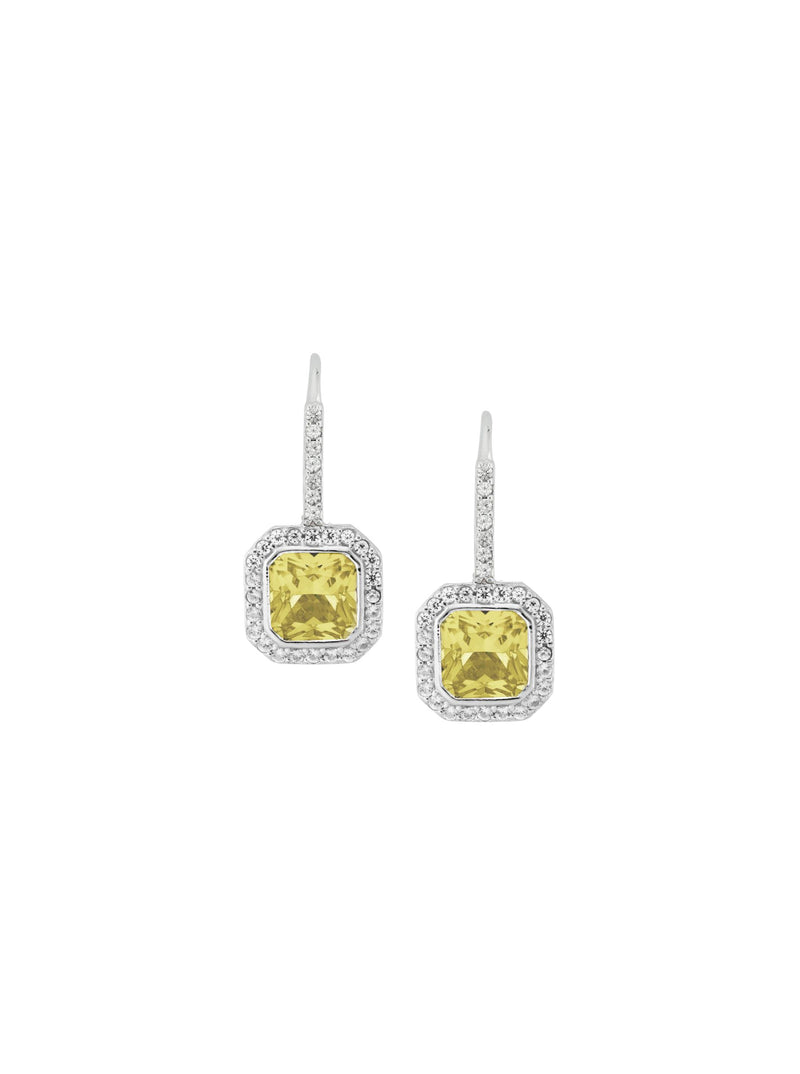 PHILIPPA, LAB-GROWN YELLOW SAPPHIRE DROP EARRINGS