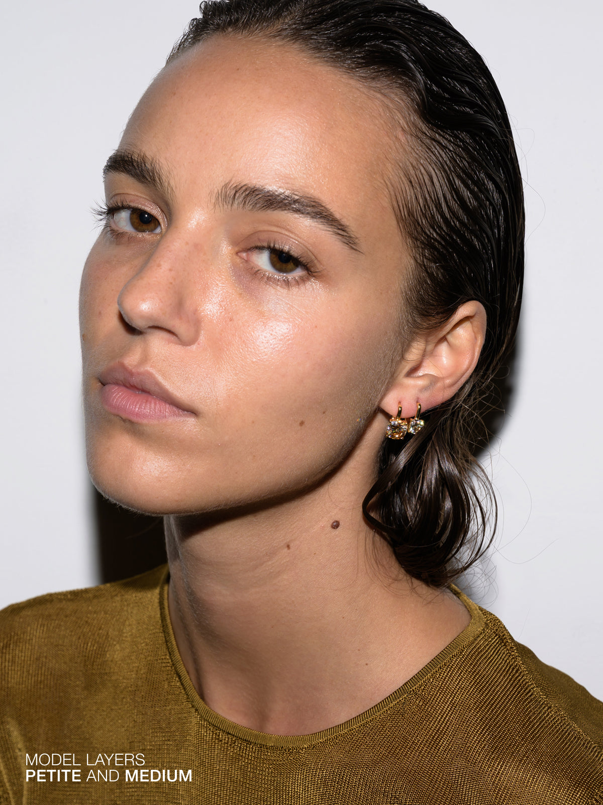 PORTER CUSHION-CUT EARRINGS IN HONEY MOISSANITE