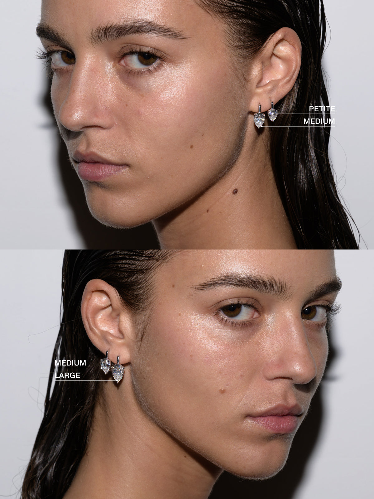 PORTER PEAR-CUT EARRINGS IN MOISSANITE