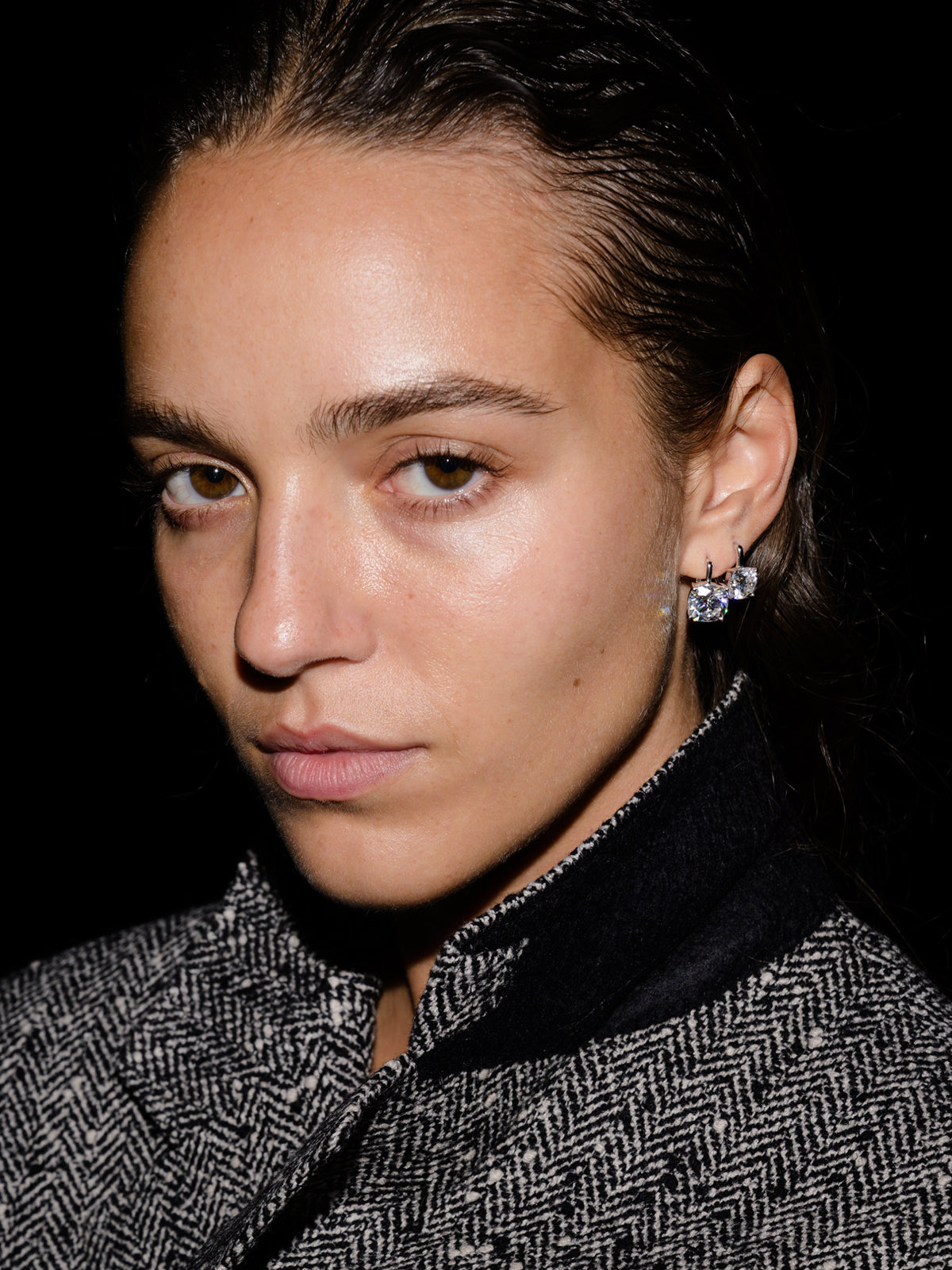 PORTER CUSHION-CUT EARRINGS IN MOISSANITE