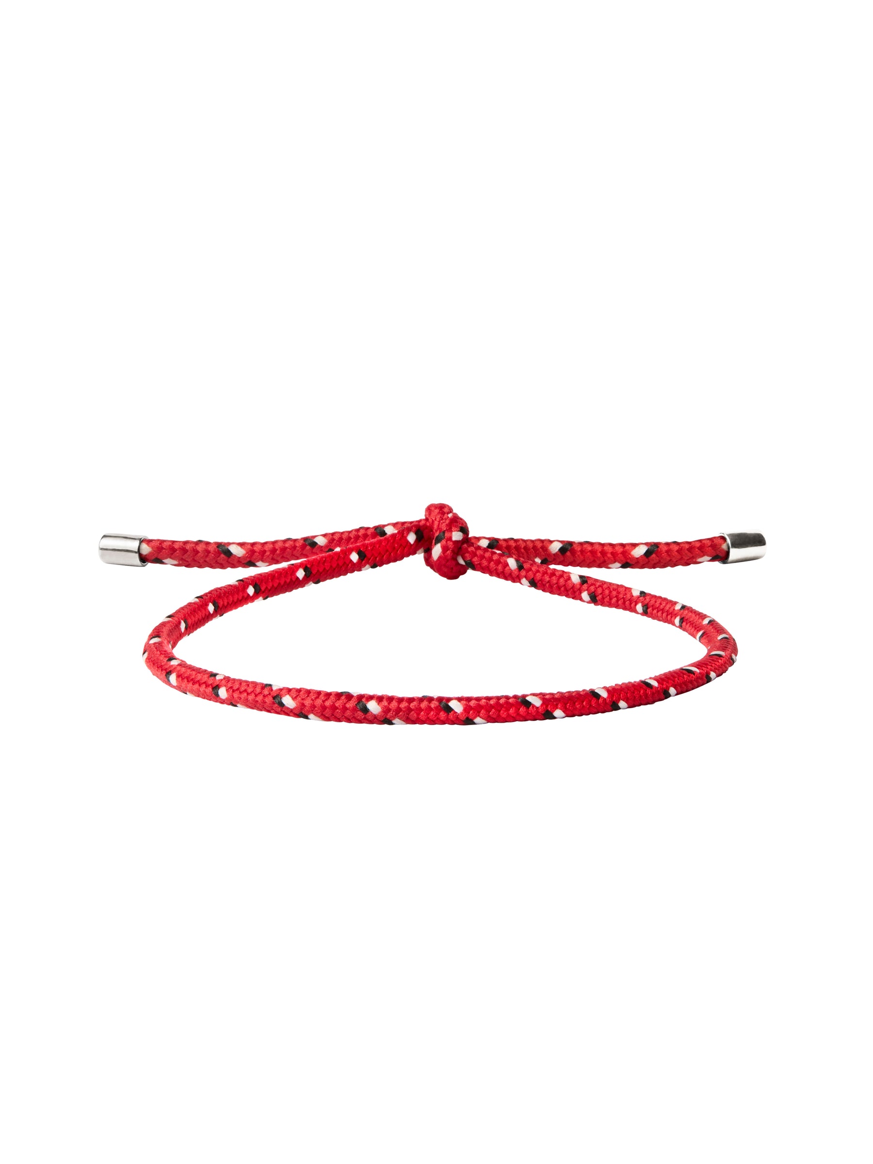 PARACORD ROUGE TIE ANKLET, SILVER