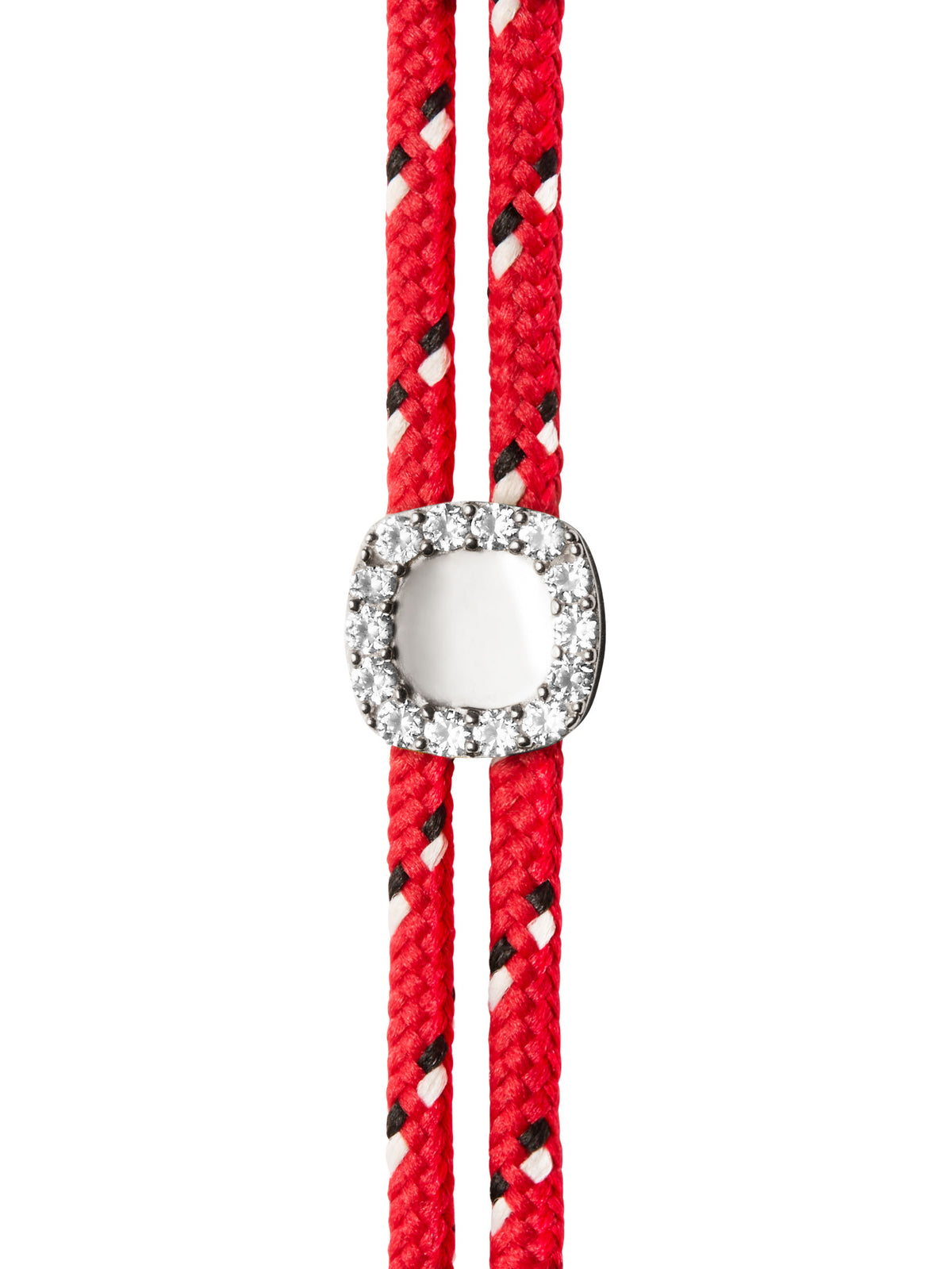 JAMES BEZEL ROUGE PARACORD BRACELET, SILVER
