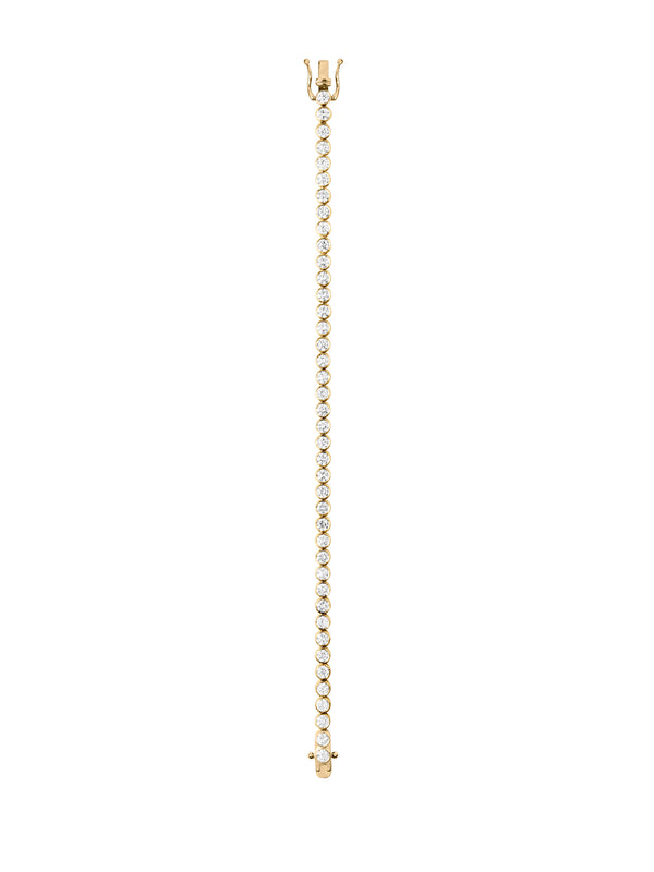 14K JAMES BEZEL RIVIÈRE BRACELET IN LAB DIAMOND