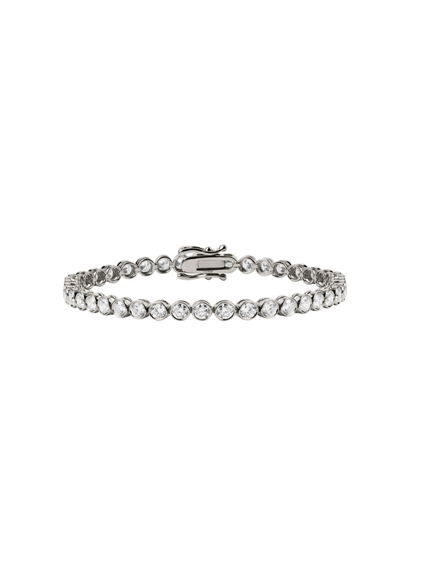 14K JAMES BEZEL RIVIÈRE BRACELET IN LAB DIAMOND