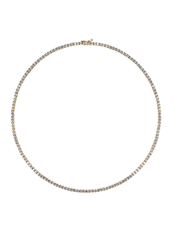 14K MOSS RIVIÈRE NECKLACE IN 2.5MM LAB DIAMOND