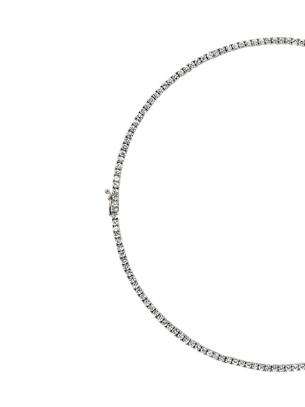 14K MOSS RIVIÈRE NECKLACE IN 2.5MM LAB DIAMOND