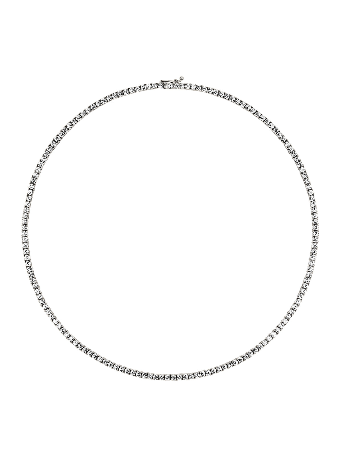 14K MOSS RIVIÈRE NECKLACE IN 2.5MM LAB DIAMOND