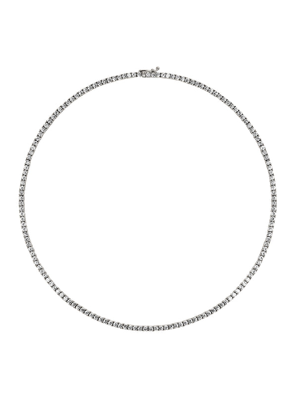 14K MOSS RIVIÈRE NECKLACE IN 2.5MM LAB DIAMOND