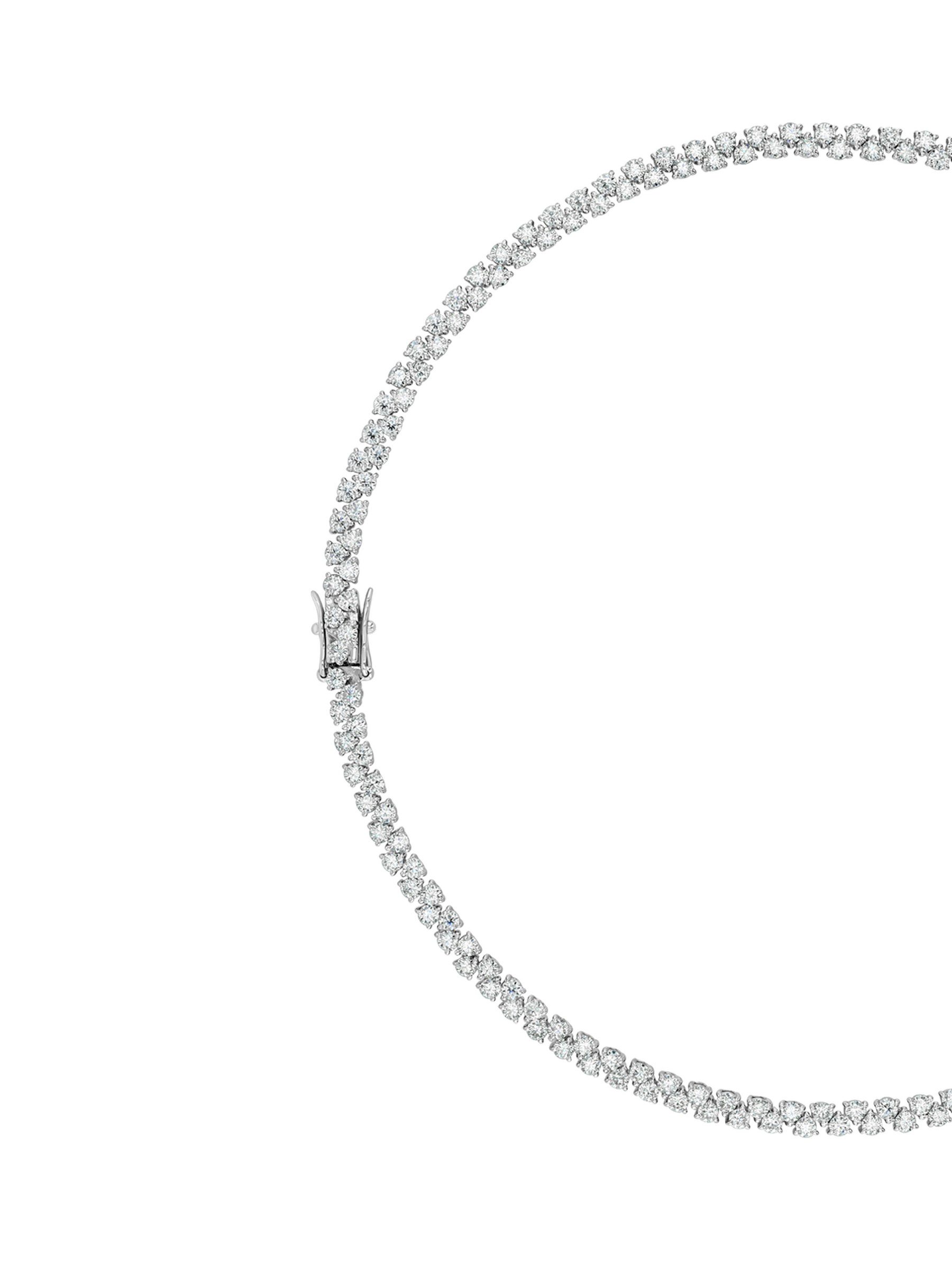ROMY RIVIÈRE NECKLACE IN MOISSANITE, STERLING SILVER