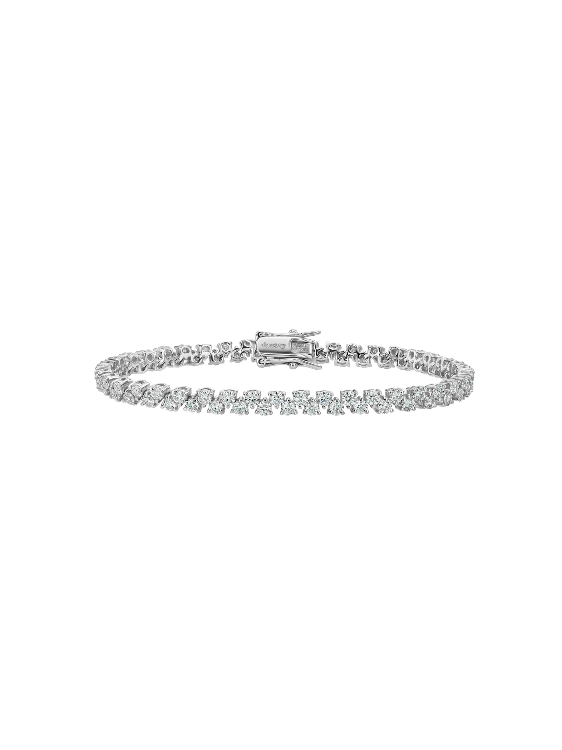 ROMY RIVIÈRE BRACELET IN MOISSANITE, STERLING SILVER