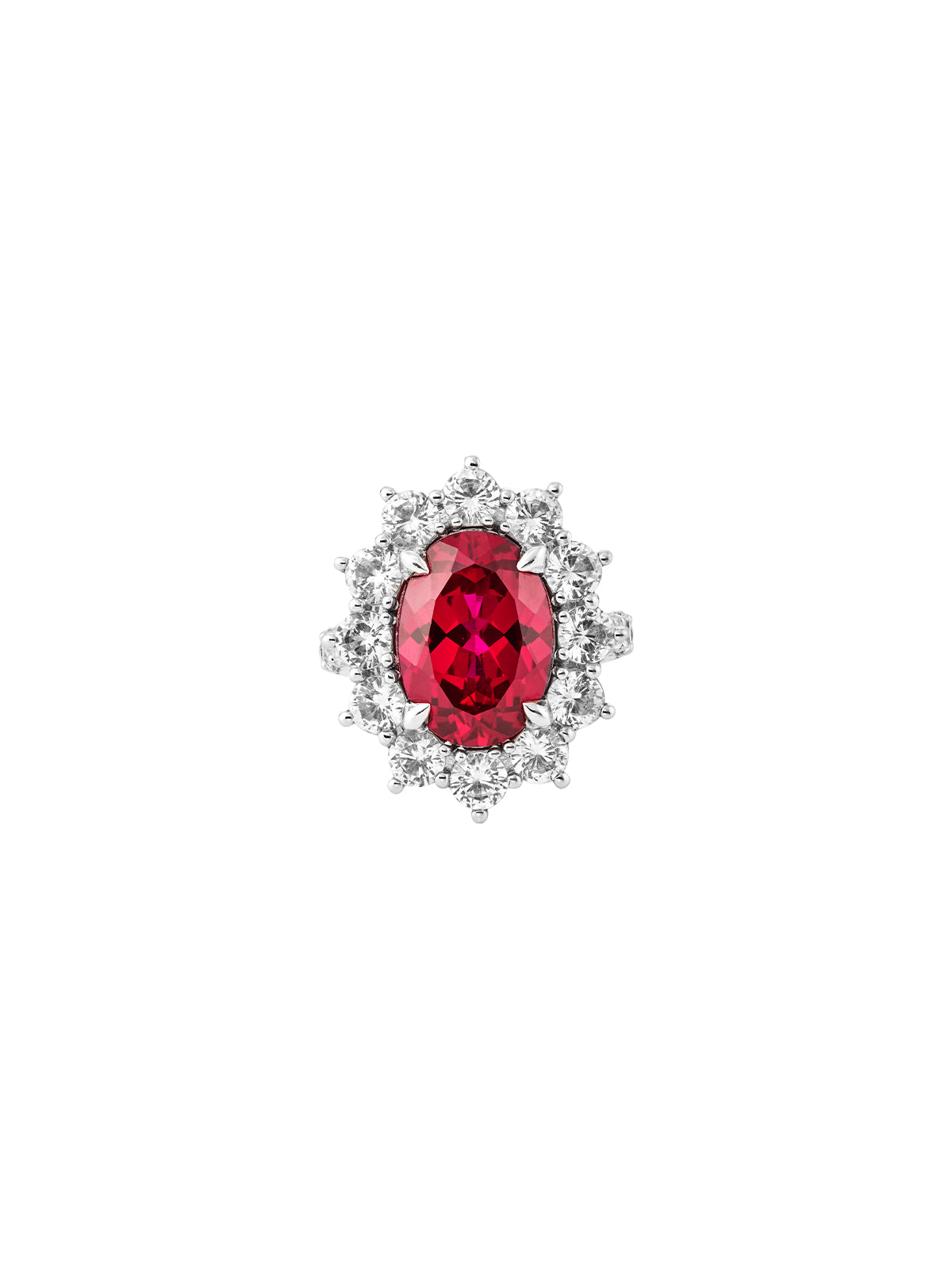 SPENCER, LAB RED SAPPHIRE RING, SILVER – Dorsey