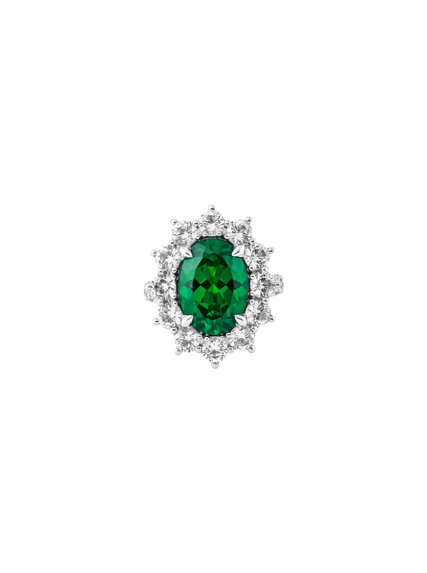 SPENCER, LAB-GROWN EMERALD RING