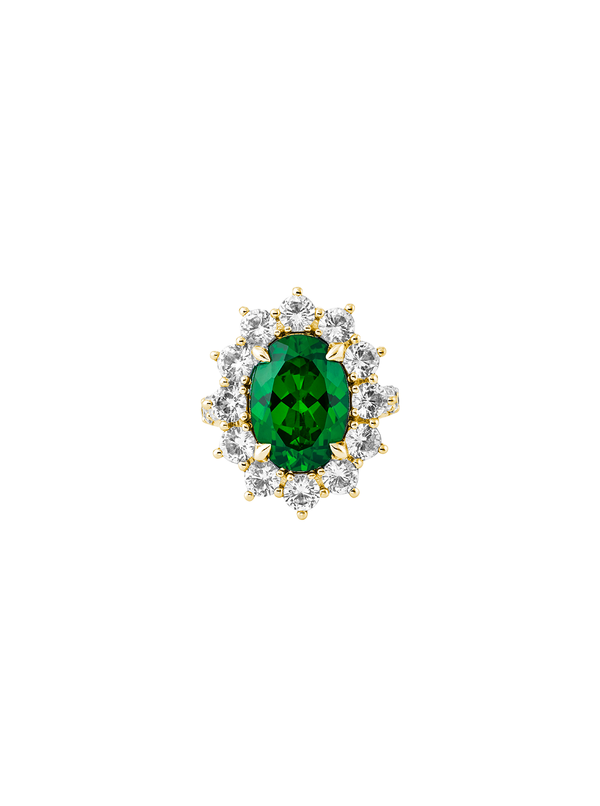 SPENCER, LAB-GROWN EMERALD RING, GOLD