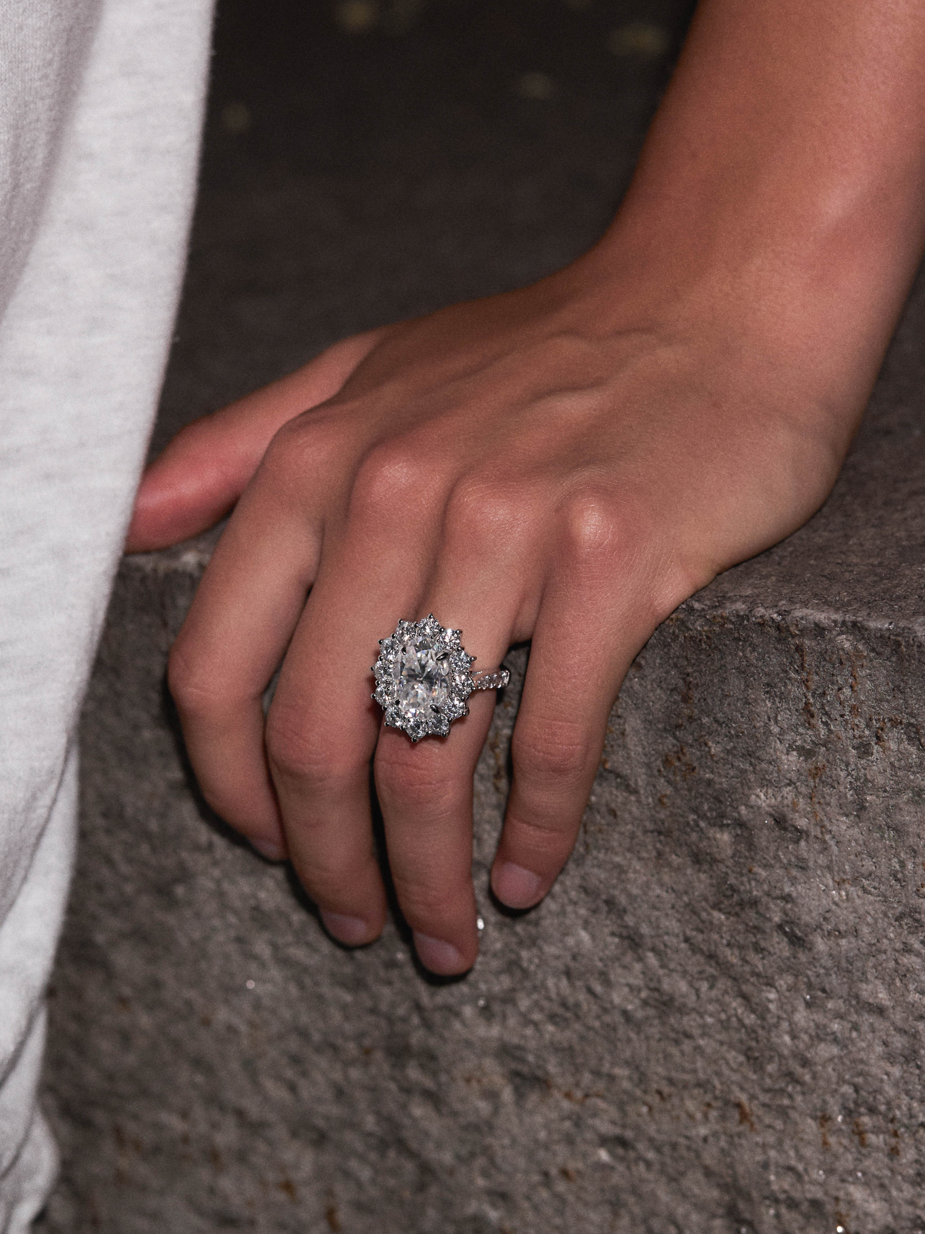 SPENCER RING IN MOISSANITE, GOLD VERMEIL
