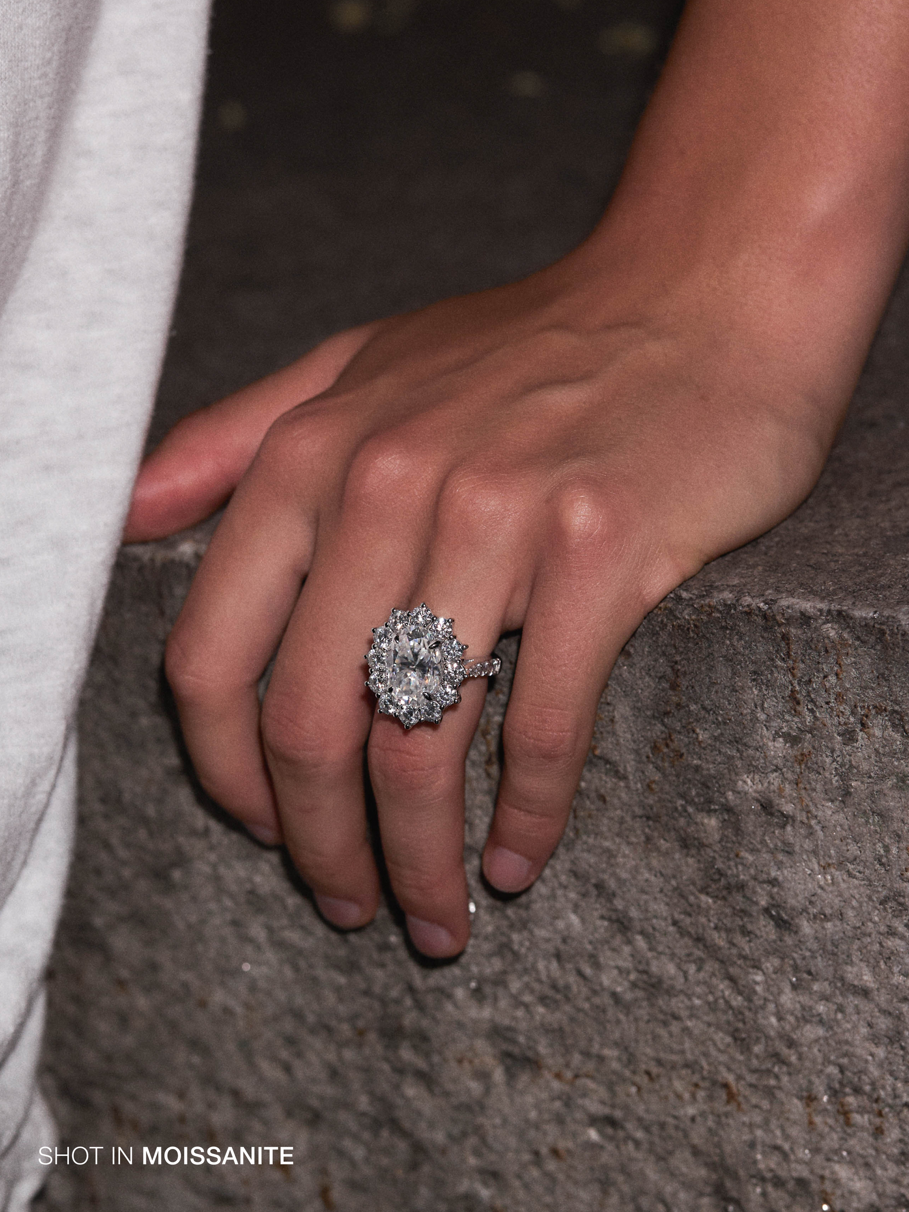 14K SPENCER RING IN LAB DIAMOND, 14K YELLOW GOLD