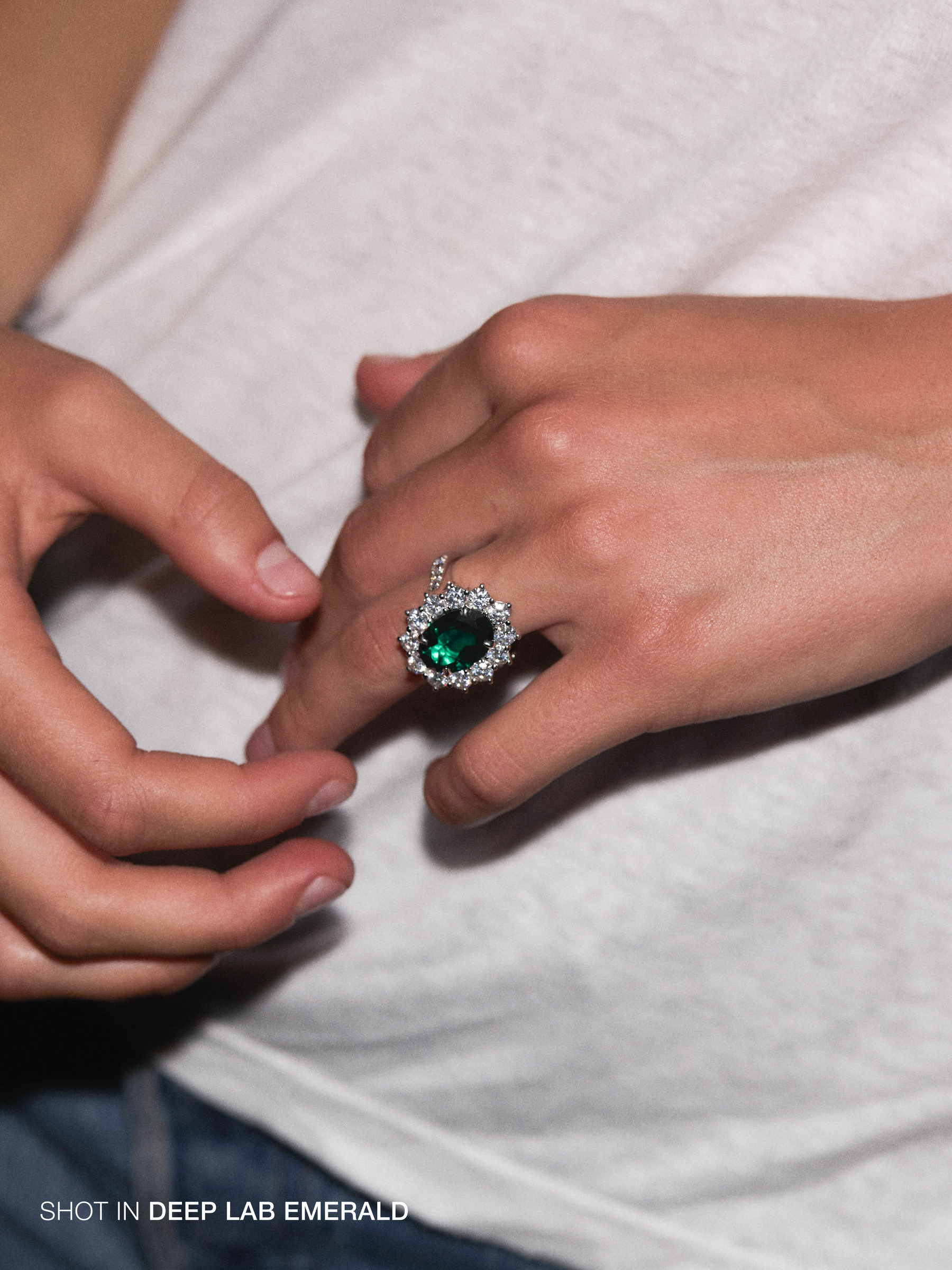 SPENCER RING IN MOISSANITE, STERLING SILVER