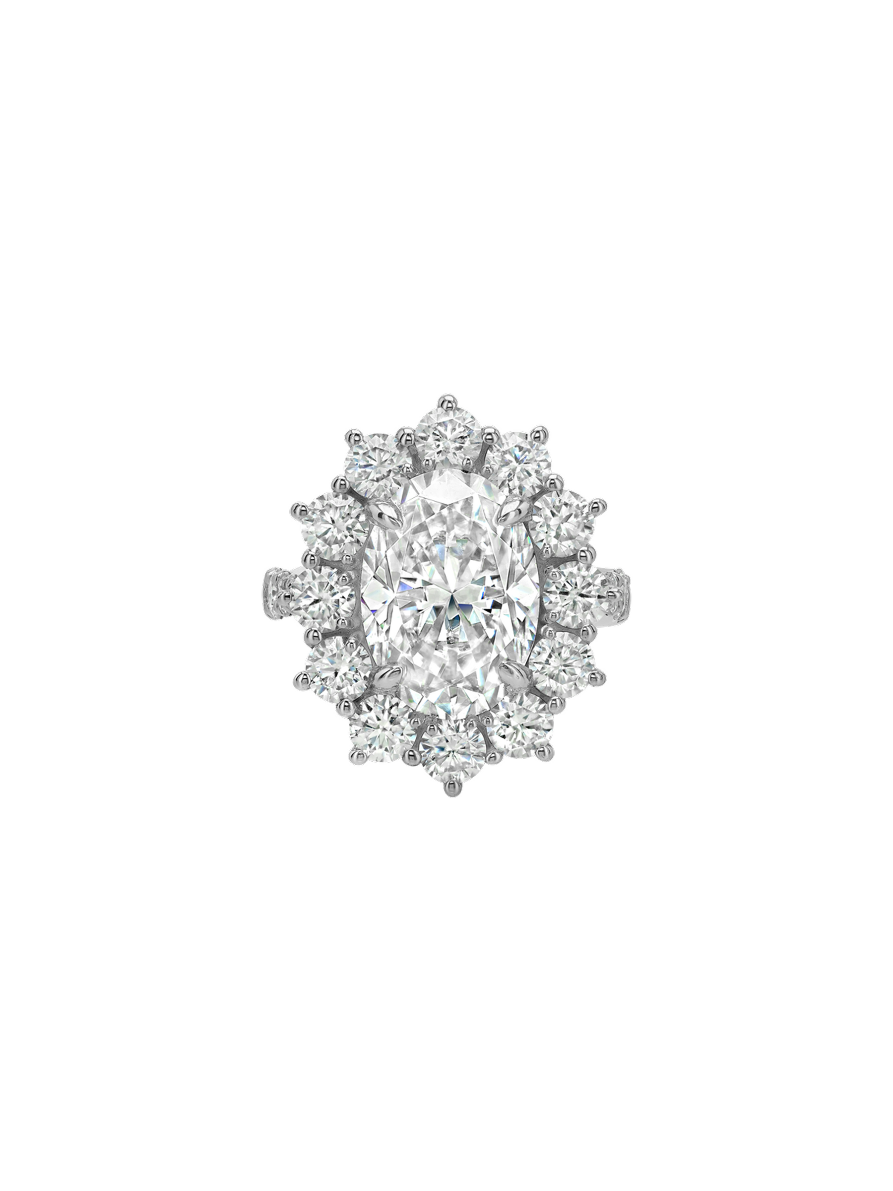 SPENCER RING IN MOISSANITE, STERLING SILVER