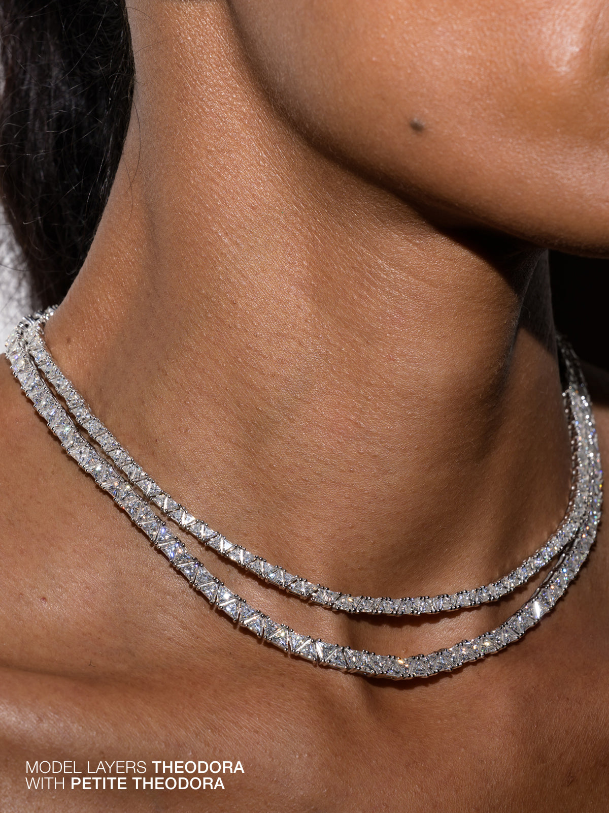 THEODORA RIVIÈRE NECKLACE IN MOISSANITE