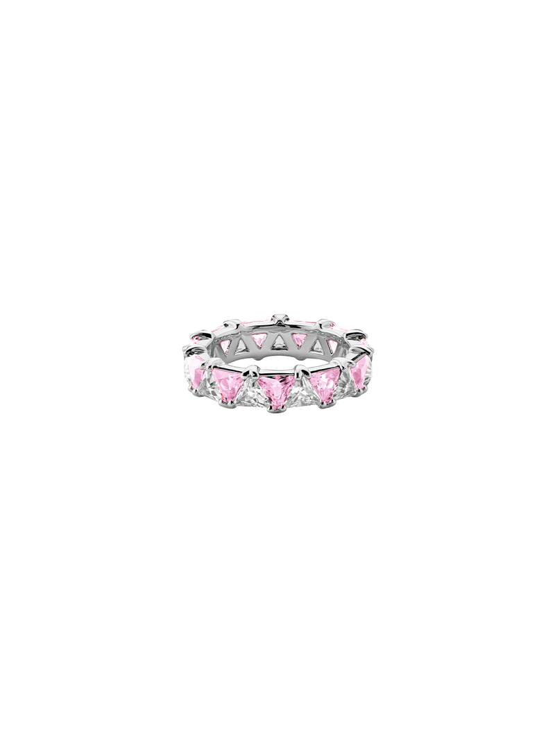 THEODORA DOUBLE TRILLION, LAB-GROWN PINK AND WHITE SAPPHIRE RING