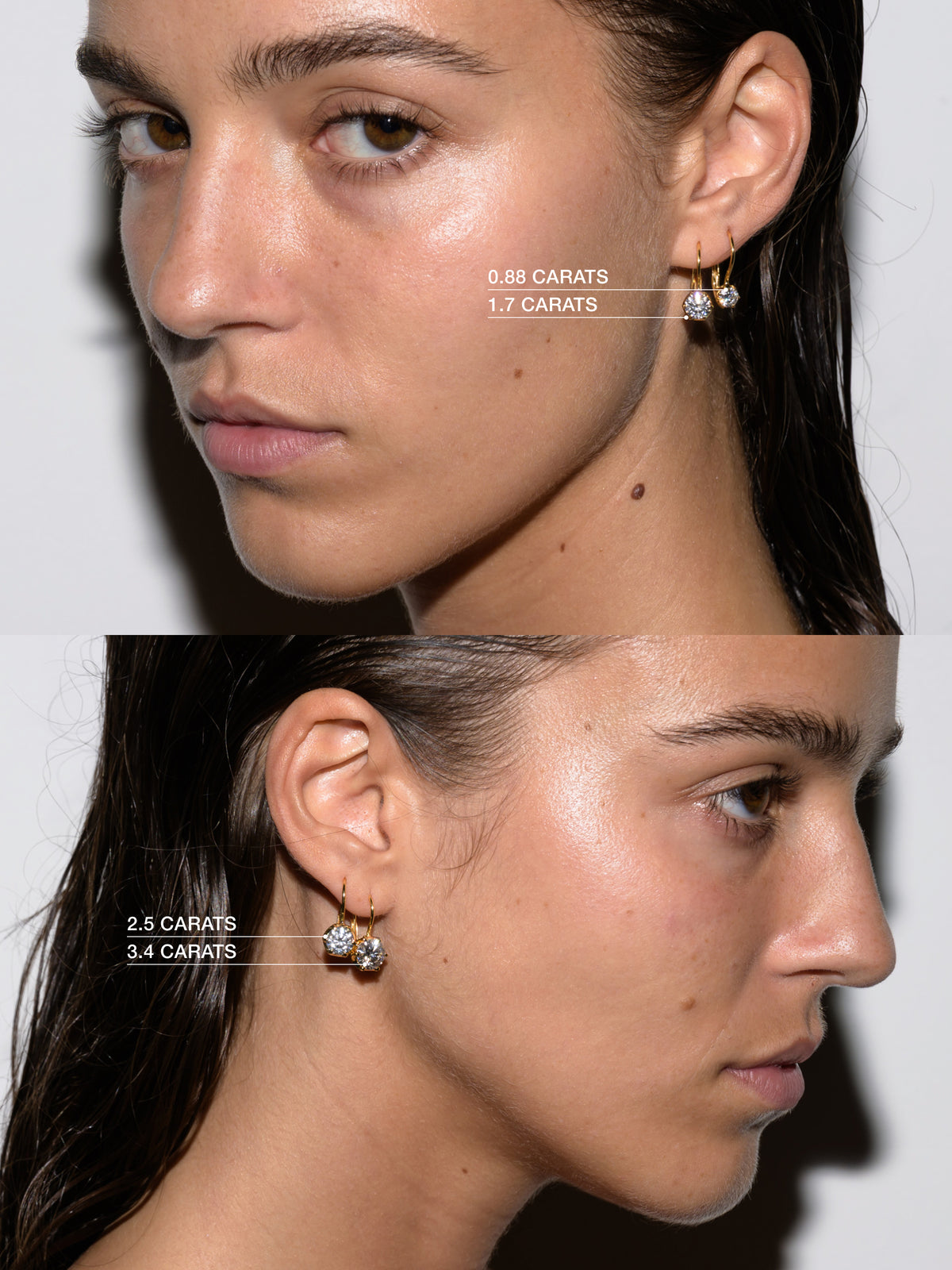 CECILIA EARRINGS IN MOISSANITE