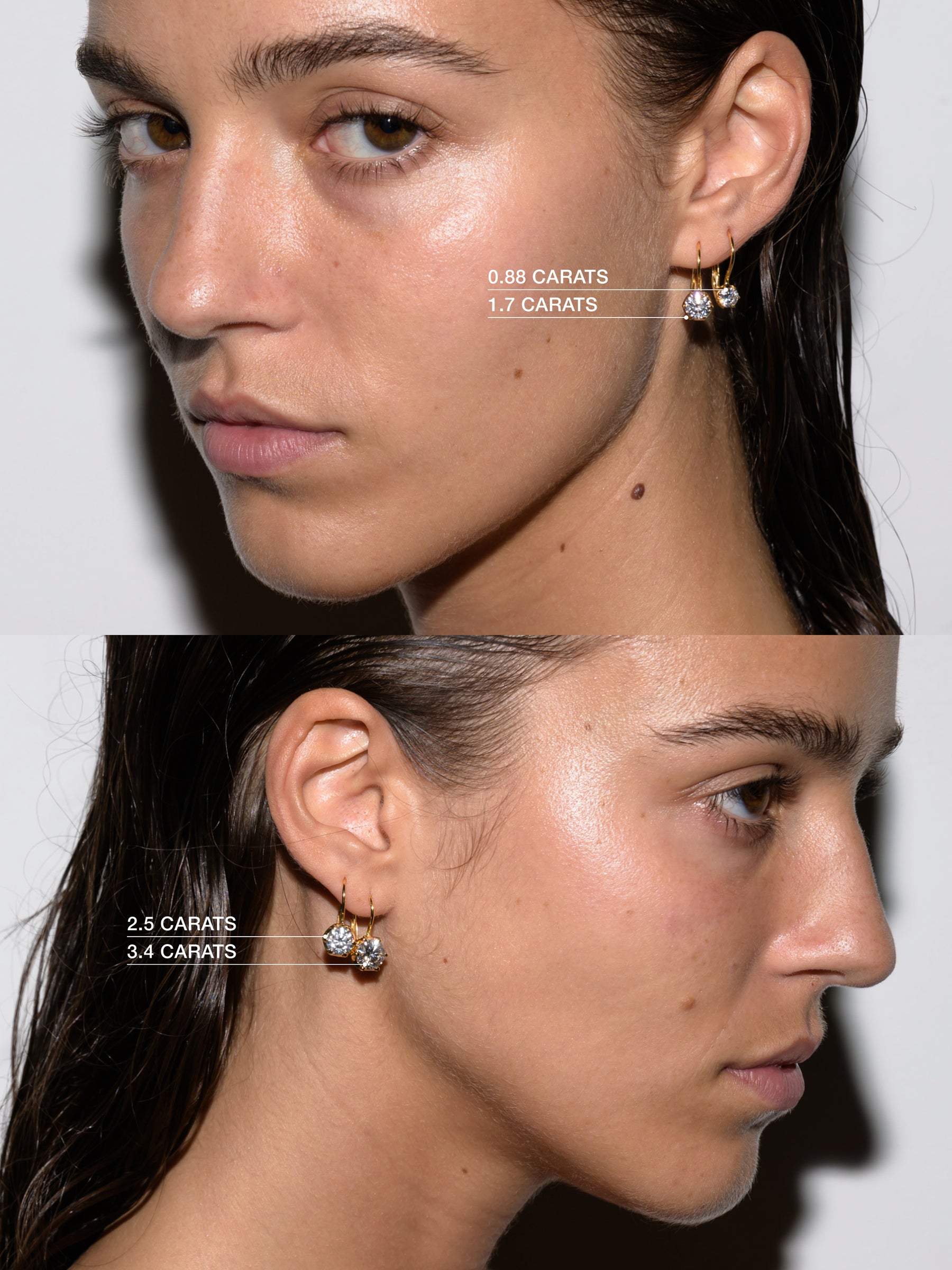 CECILIA EARRINGS IN MOISSANITE