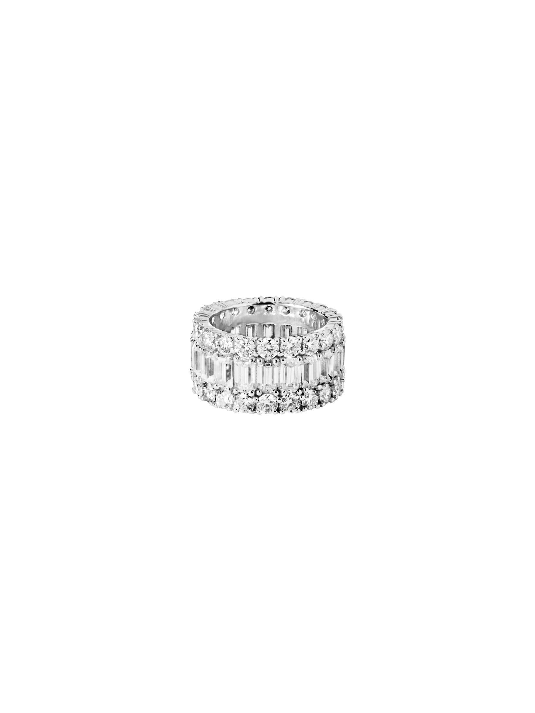MAXIME THREE-ROW ETERNITY BAND IN MOISSANITE